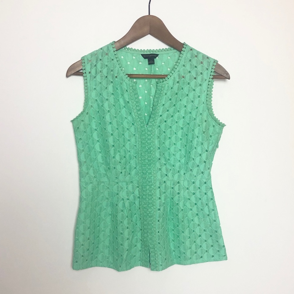 Banana Republic Eyelet Sleeveless Blouse S…